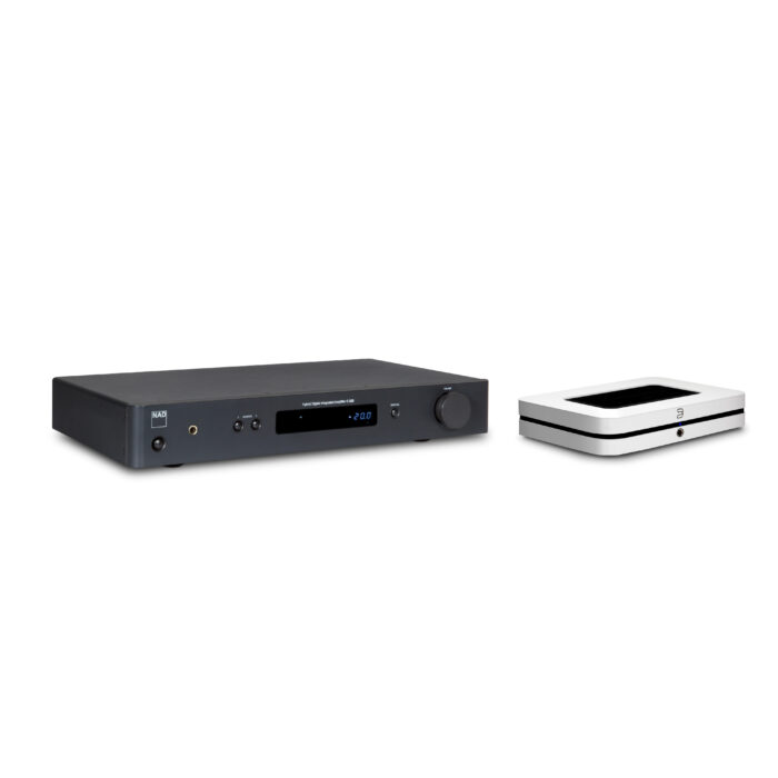 NAD C 328 with White NODE 3-4 Side by side